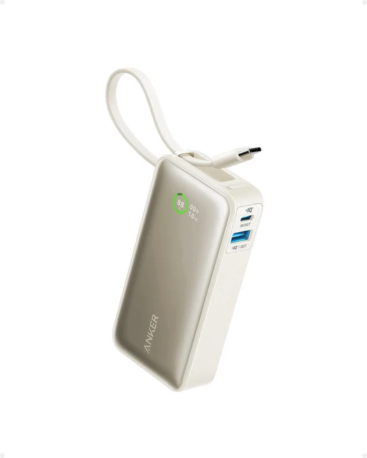 안커 나노 파워뱅크 10000mAh PD 30W 예비 배터리 휴대용 10K 충전기 USB-C 케이블 포함 호환 17용, 01 10000mAh, 01 CHINA, 01 White