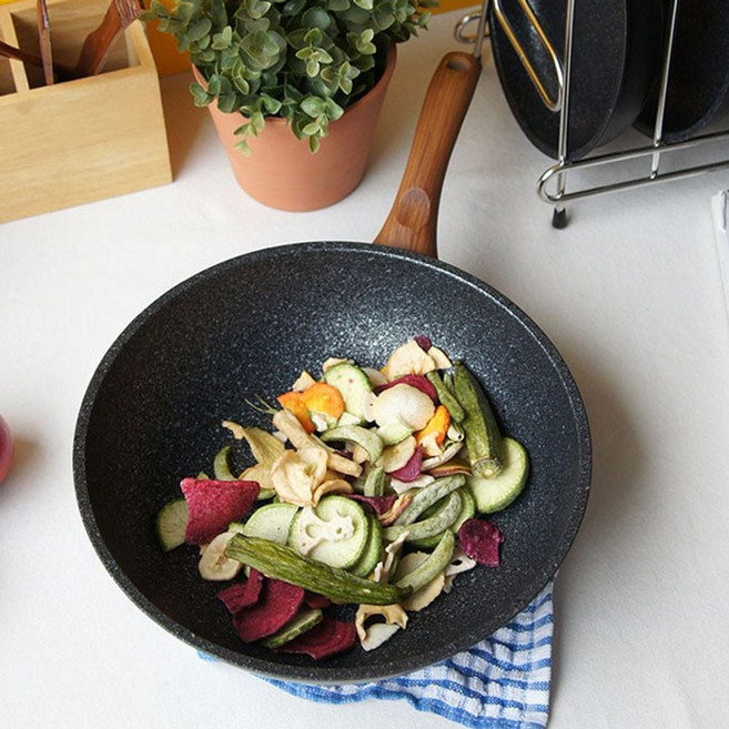 IH 화강암 논스틱 코팅 웍팬 28cm 1P 볶음 궁중팬 28cm 웍팬, 1개