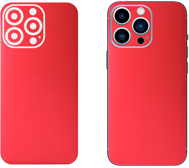 지문방지 컬러 스킨 하우징 필름 후면 측면 보호 카메라 스티커 아이폰15프로 백커버, 1세트