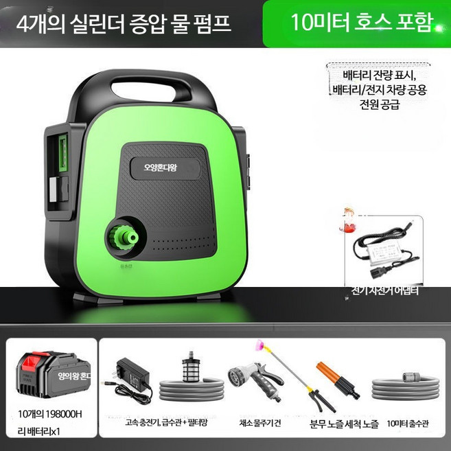 카처 K Mini 미니 고압세척기 가정용 세차 물청소, 4실린더 모터+10A, 1개