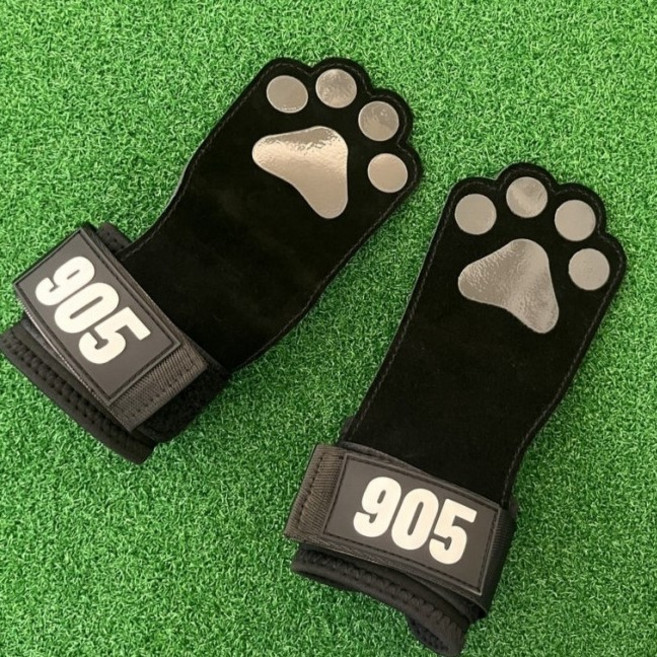 905 헬스스트랩 퀵그립 리프팅 헬스장갑 헬스그립 논슬립 손목보호대 여성용 남성용 고양이, 블랙, 1세트