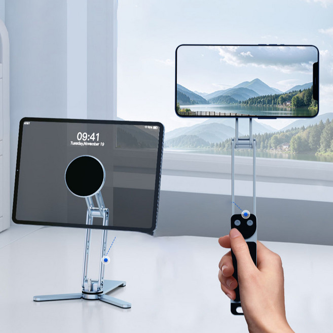 반디비 맥세이프 거치대 휴대용 360도 회전 접이식 핸드폰 태블릿 거치대 셀카봉 BMG815, 1개, 상세페이지 참조