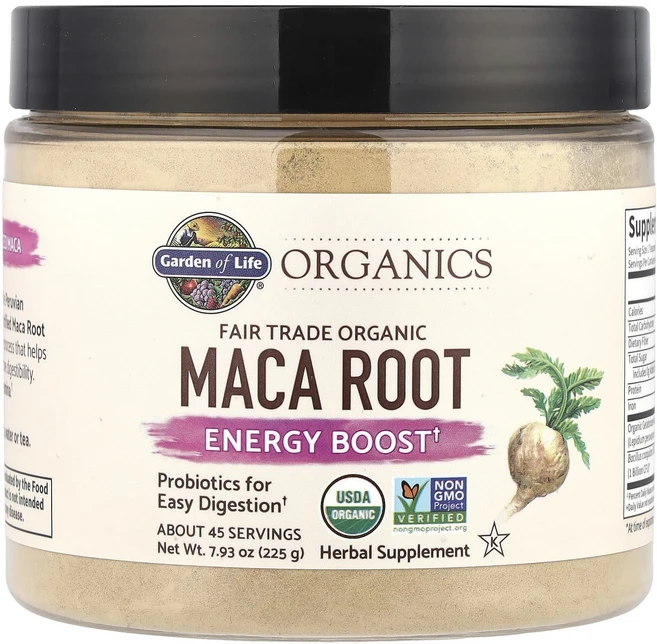 몸관리하세요 겨울입니다 Garden of Life MyKind Organics Fair Trade Organic Maca Root 에너지 부스트 225g(7.93oz) 특별관리진행, GardenofLifeMyKindOrganicsFair, 225g, 1개 - 쿠팡