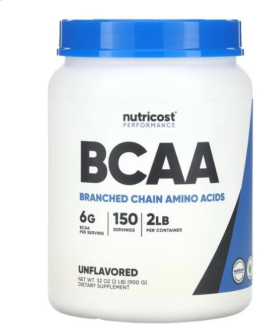 뉴트리코스트 퍼포먼스 BCAA 분지사슬아미노산 무맛 900g (2lb), 1개 - 쿠팡