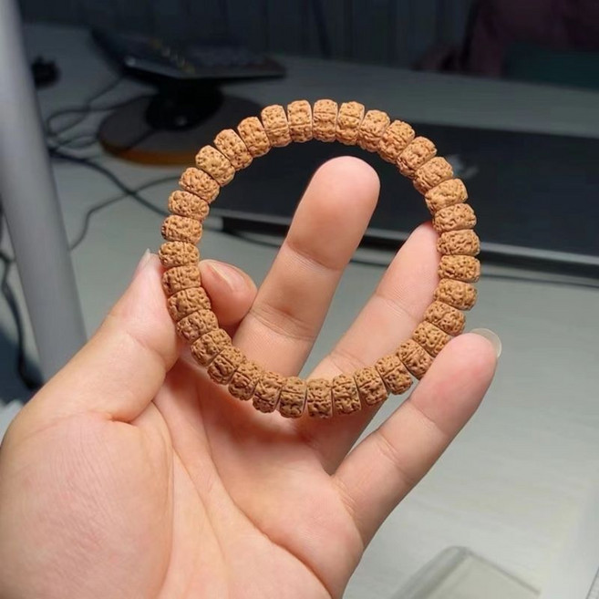 小金剛菩提佛珠念珠手串, 1個, 藏式龍切】5瓣滿肉紋10-11mm