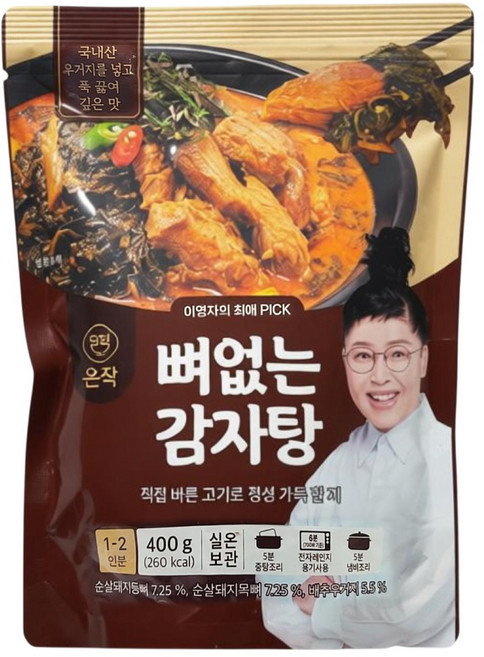 [온작]이영자 뼈없는 감자탕, 400g, 2개