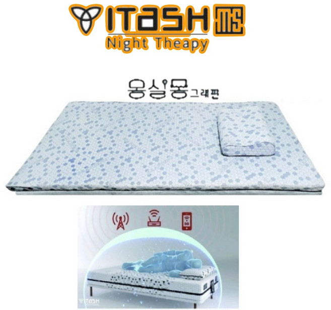 Tm 몽실몽 그래핀 신선 매트리스 3D 4D 침대 바닥 슈퍼싱글 친환경 음이온 원적외선 파이온 에너지 3단분리