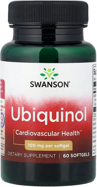 스완슨 유비퀴놀 100mg Ubiquinol 소프트젤 60정, 1개, 1세트 - 쿠팡