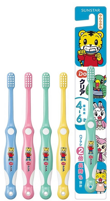 兒童細滑牙線棒 台灣製 動物造型, 1個, 4-6歲巧虎牙刷（隨機1入）