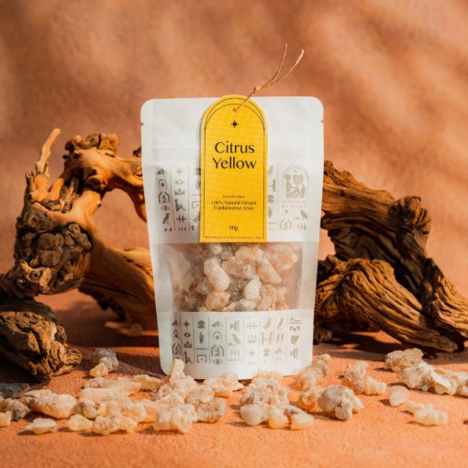 보타니컬레메디 천연 인센스 프랑킨센스 레진 (블랙 옐로우 그린) 택1, 시트러스 옐로우 50g, 1개