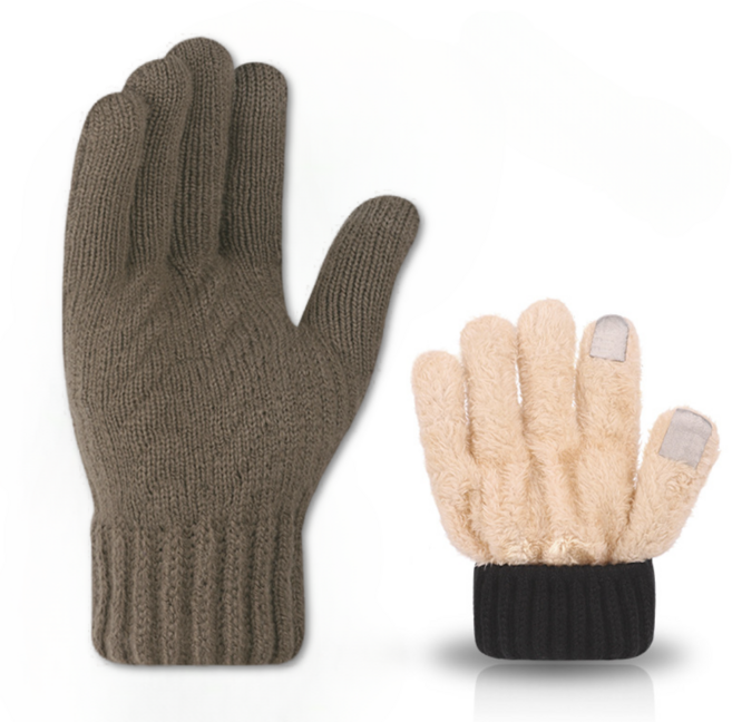 더라운드 남성 스마트폰 터치 겨울 기모 장갑