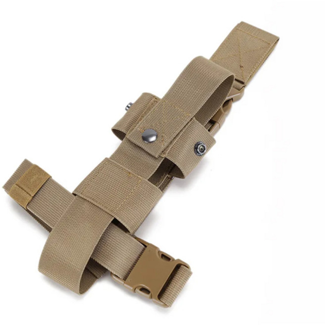 전술 드롭 다리 주전자 물병 홀스터 MK9 파우치 벨트 캐리어 허벅지 팩 다리 가방 후추 스프레이 미니 소화기, [02] Khaki