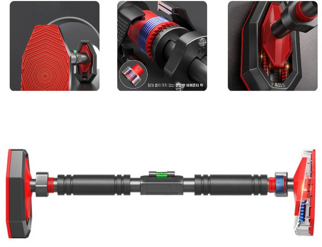 BMYX 세이프티락킹 프리미엄 가정용 문틀 철봉