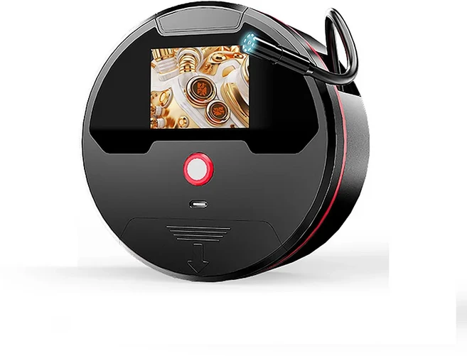 산업용 내시경 카메라 8mm 1080P HD 접이식 LCD 내시경 2.4인치 휴대용 배관 하수구 검사 카메라 (8개 LED, 01 5 메터, 01 8mm 2.4inch