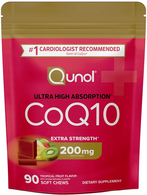 Qunol CoQ10 Tropical Fruit 90 Soft Chews (100 mg per Soft Chew), 1개, 90정 - 쿠팡