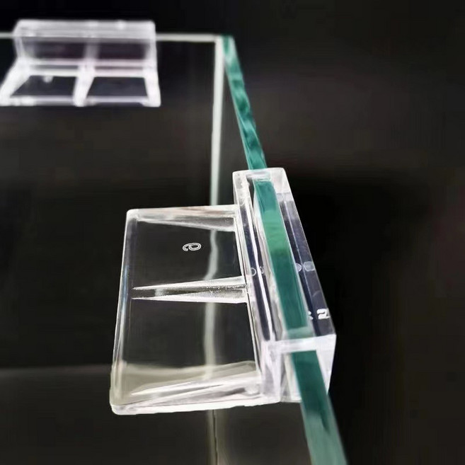 미즈코스 수족관 아크릴 선반 받침대 어항 지붕 유리 덮개 홀더, 투명, 4개