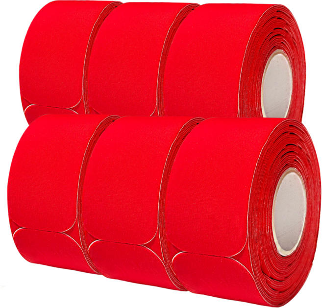 [파라오스포츠] 땀에 강한 강력 엄지 테이프 접착 두꺼운 얇은 볼링 타이밍 롤 3x8, T1_레드 (얇은), 6개