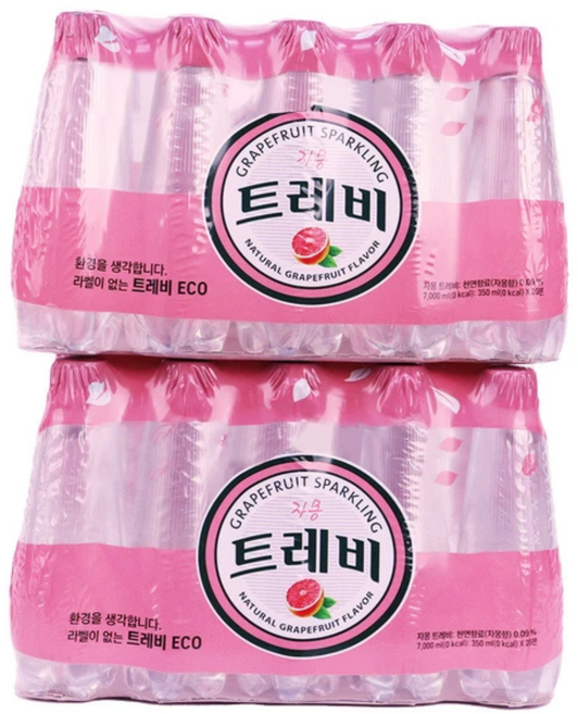 트레비 자몽 ECO 탄산수, 40개, 350ml