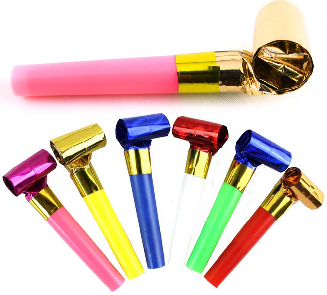 코끼리 피리 나팔 생일 파티 블로우아웃 코끼리피리 코끼리나팔, 100개, 랜덤 발송