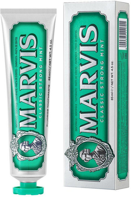 마비스 클래식 스트롱 민트 치약, 85ml, 2개