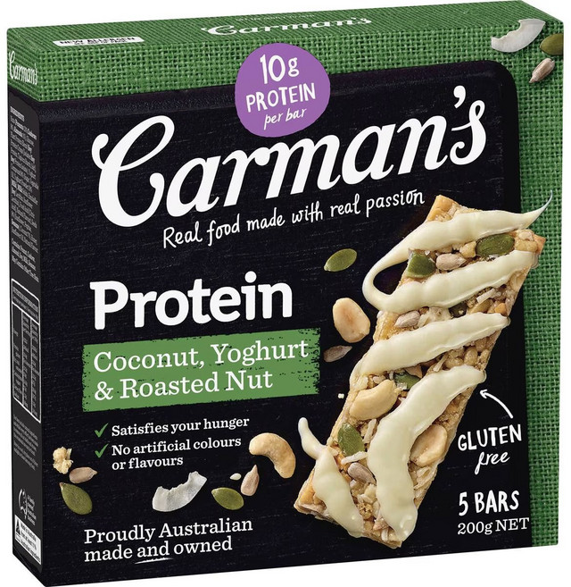 카르맨스 프로틴바 코코넛 요거트 로스티드 너트, 1개, 200g