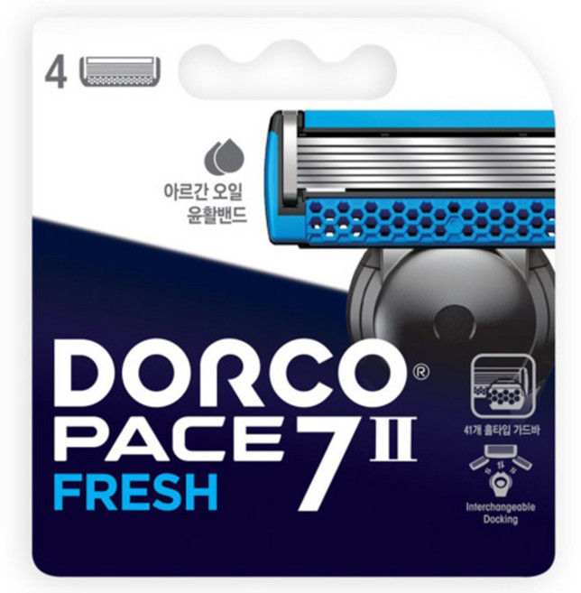 도루코 PACE7 II FRESH 면도날 4입, 1개