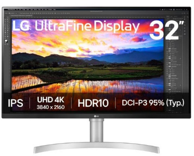 LG전자 32인치 32UN650K 4K UHD 울트라 모니터, 32인치LG모니터32UN650K, 81.23cm