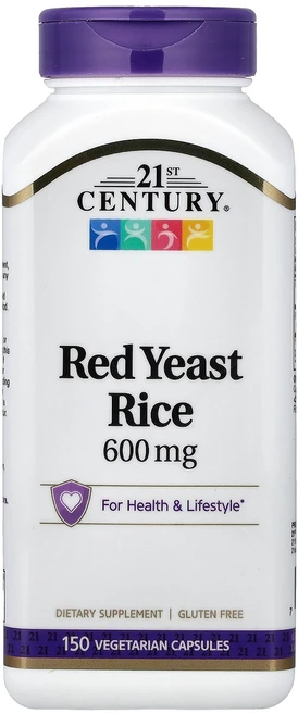21세기센트리 21st century Red Yeast Rice 600 mg 150 Vegetarian Capsules, 성인남녀공용, 알약/캡슐, 1개 - 쿠팡