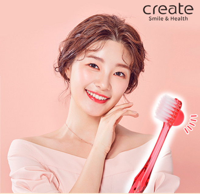 [크리에이트]캔디칫솔 부드러운 초극세모 잇몸 케어 마사지 칫솔 4개, 1개입