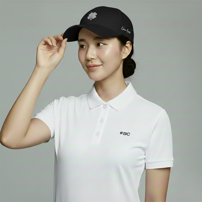 블랙클로버 프리미엄 시리즈 여성 골프모자, 헐리우드8(화이트그린), 1개