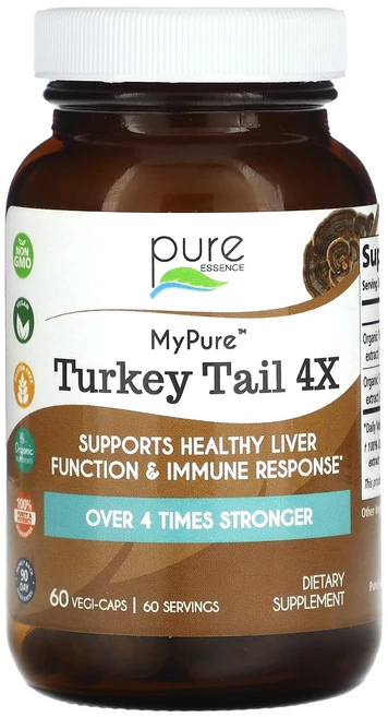 퓨어에센스 마이퓨어 터키 테일 4X 60 베지캡슐, 60정, 1개 - 쿠팡