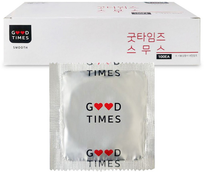 굿타임즈 스무스 콘돔, 100개입, 1개