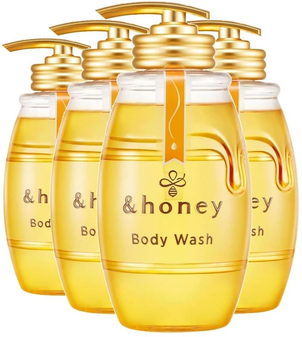 [2+2] 앤허니 딥 모이스트 젤 바디 워시, 4개, 500ml - 쿠팡