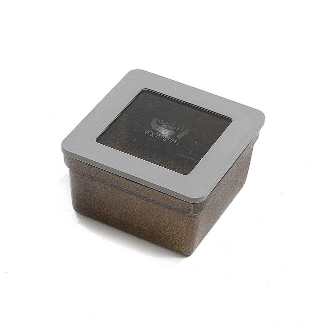 당아리 황토로 빚은 냉장 사각옹기 2호 소형 500ml 김치통 반찬통 냉장고 항아리 김장용기, 1개, 1개