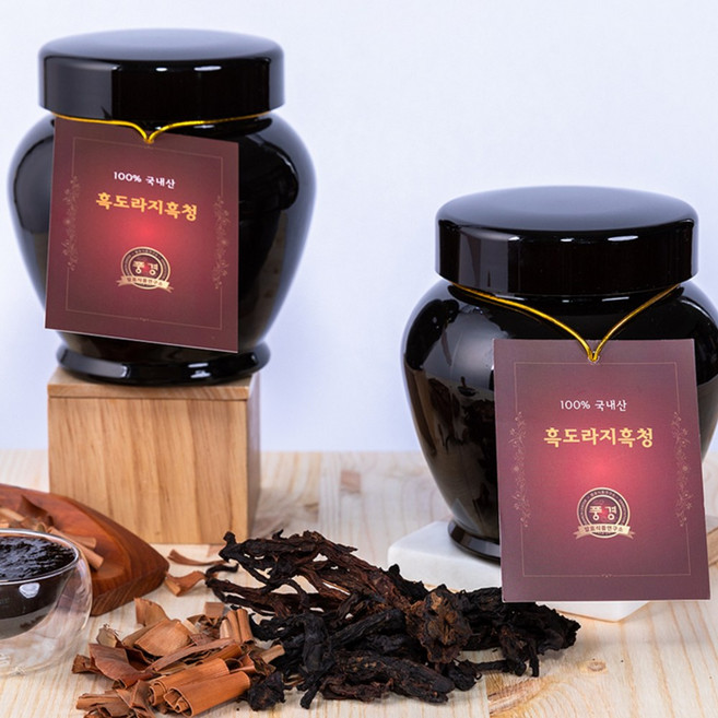 프리미엄 지리산 흑도라지청 고급포장 선물세트, 1.2kg, 1박스