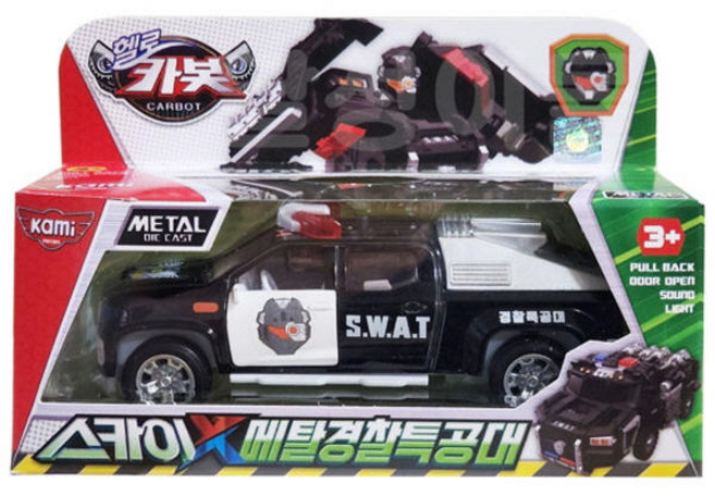 헬로 카봇 스카이X 메탈 경찰특공대 미니카, 1개