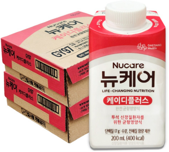 뉴케어 KD 플러스 투석 환자 영양식, 6L, 2박스