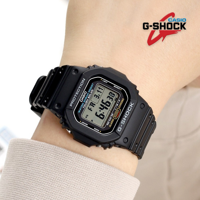 카시오 지샥 터프솔라 태양충전 사각 스퀘어 남자 우레탄 시계