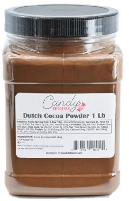 Candy Retailer 코코아 파우더 가루 캔디 소매점 제트 블랙 2파운드, 네덜란드, 1 파운드
