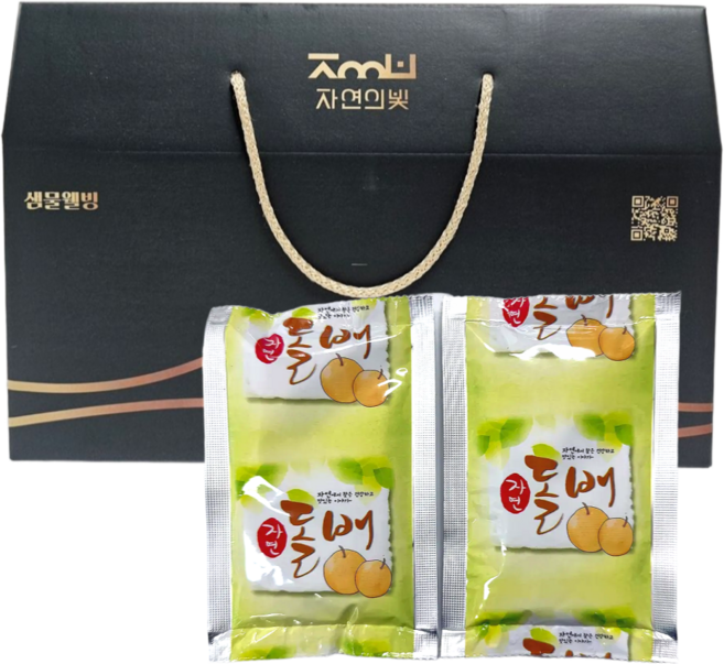 샘물웰빙 돌배즙 국내산 야생돌배즙 100ml x 60개입 도라지 수세미 생강 첨가