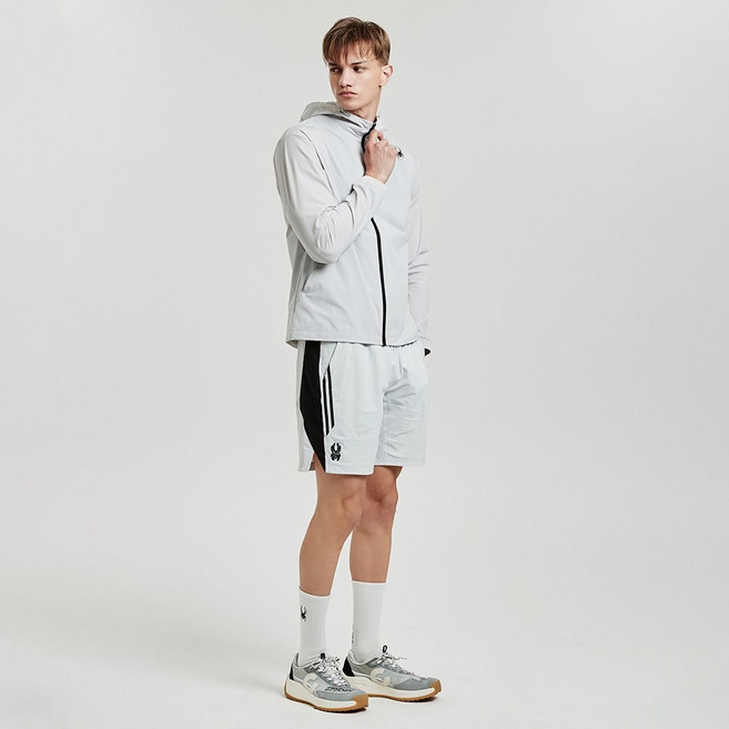 스파이더 남성 냉감 4WAY 스트레치 사선 반바지 SPJMCNTR201MLGR [백화점 매장판]