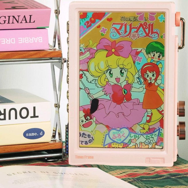 Divoom 액자프레임 TimesFrame DIY 디지털 액자, D. DotSound 타임 렐름 투명 플로팅 액자 핑크, D. DotSound 타임 렐름 투명 플로팅 액자 핑크