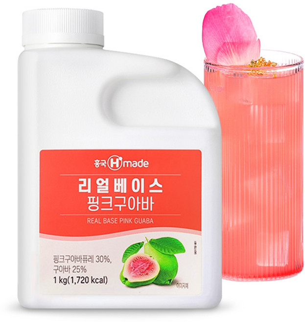 흥국F&B 리얼베이스 핑크구아바 1kg, 1개