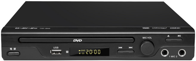 O-Hi-Yo HD-200 DVD播放機 支援USB隨身碟播放、卡拉OK功能 打造家庭影音娛樂中心