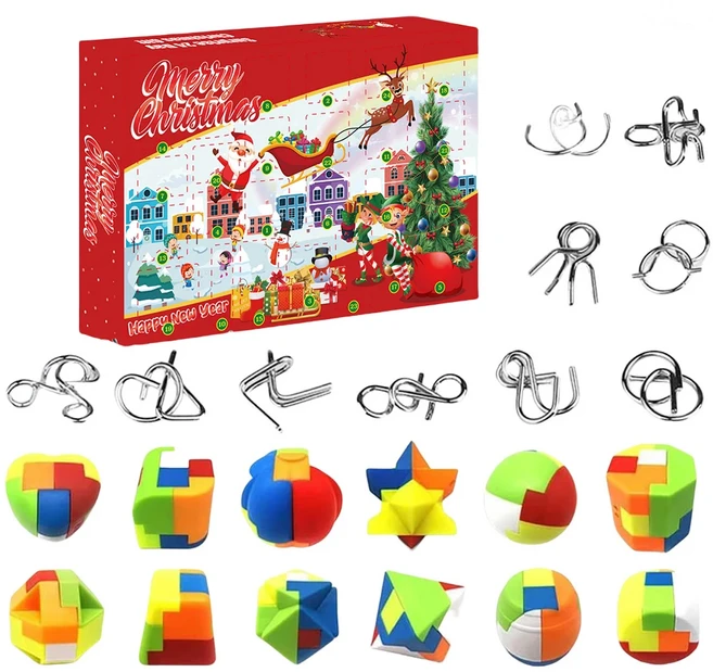 Advantez 크리스마스 어드벤트 24일 카운트 다운 캘린더 2021 2022 Christmas Advent Calendar, 01 Advent Calendar