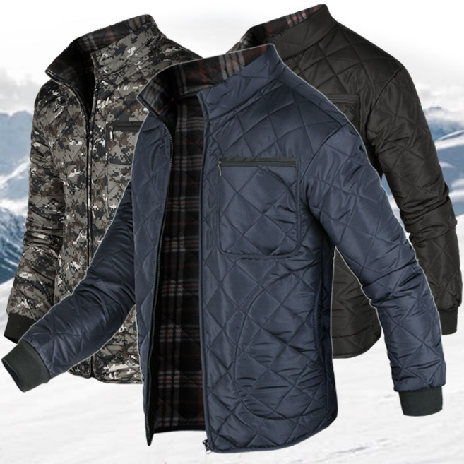 포커스코리안 남자 누빔 깔깔이 패딩점퍼 군대깔깔이 밀리터리 작업복 점퍼 자켓