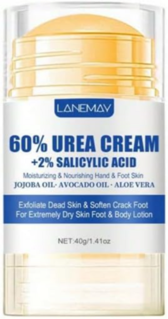60% 우레아 크림 2% 살리실산 함유 풋크림 고보습 발크림 발뒷굼치 굳은살 케어 힐밤, 40g, 1개입