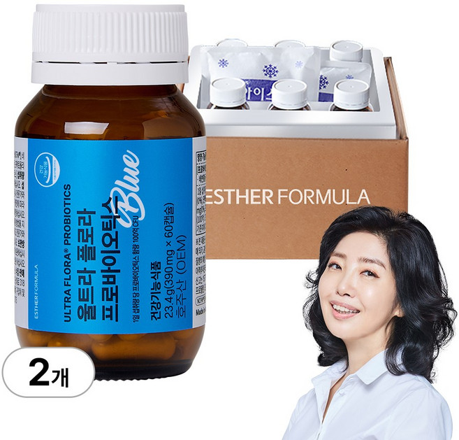 [본사직영 / 냉장배송] 여에스더 유산균 블루 (1병 2개월분), 2개, 60정