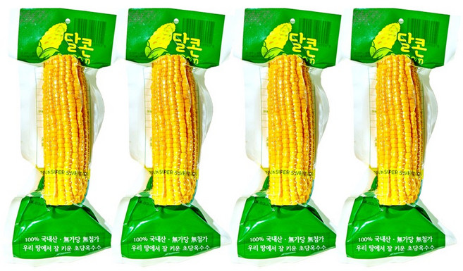 달콘 국내산 진공 초당옥수수 250g, 4개