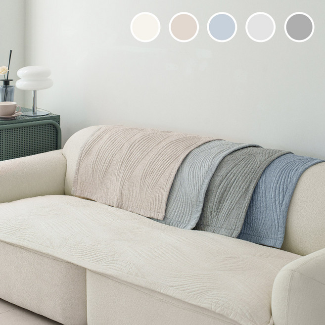 밸류 부드럽고 고급스러운 100% 순면 쇼파 커버 패드 매트